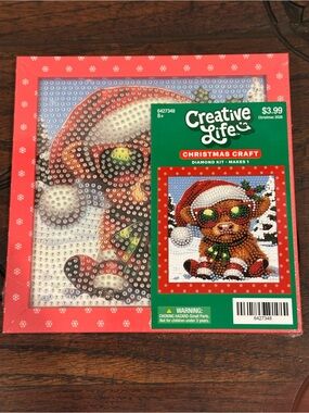 Creative Life Christmas Highland Cow Diamond Art Painting Craft Kit